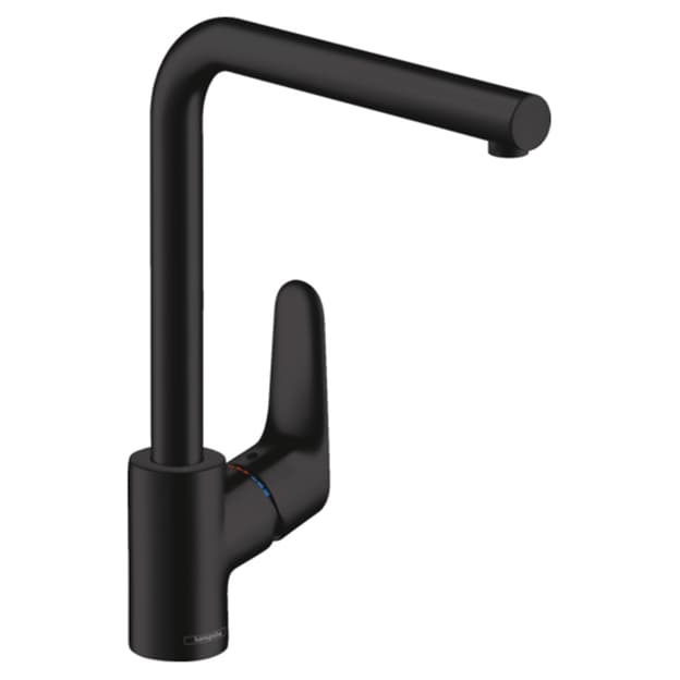 Змішувач для кухні Focus KM280 чорний матовий Hansgrohe (31817670) Змішувач для кухні Focus KM280 чорний матовий Hansgrohe (31817670)