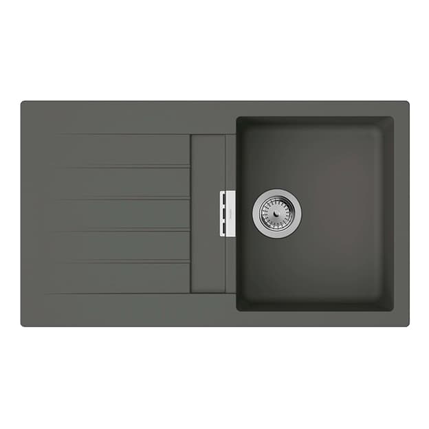 Мийка кухонна граніт S52 з крилом врізна, сірий камінь Hansgrohe (43356290) Мийка кухонна граніт S52 з крилом врізна, сірий камінь Hansgrohe (43356290)