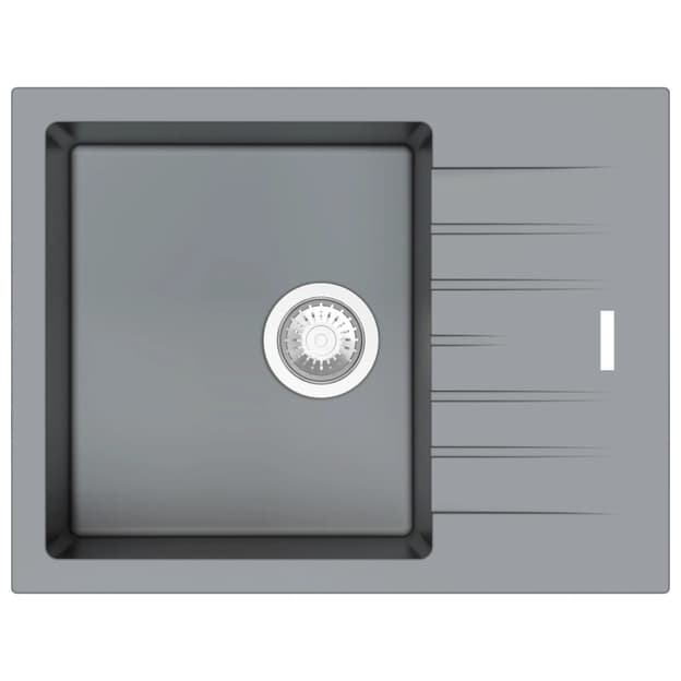 Мойка гранит Classic 65x50 Grey Metallic Fabiano Мойка гранит Classic 65x50 Grey Metallic Fabiano