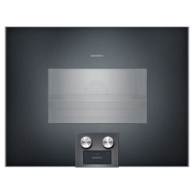 Компактна духова шафа-пароварка BS454101 права антрацит GAGGENAU