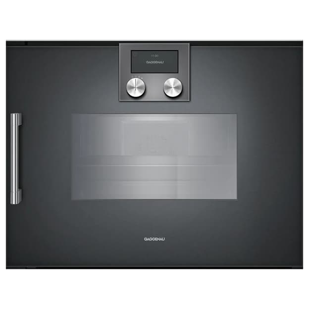 Компактный духовой шкаф-пароварка BSP260101 правый антрацит GAGGENAU Компактный духовой шкаф-пароварка BSP260101 правый антрацит GAGGENAU