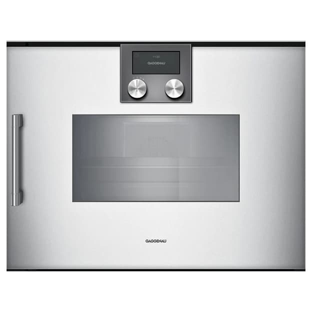 Компактна духова шафа-пароварка BSP260131 права алюміній GAGGENAU Компактна духова шафа-пароварка BSP260131 права алюміній GAGGENAU