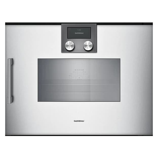 Компактна духова шафа-пароварка BSP270131 права алюміній GAGGENAU Компактна духова шафа-пароварка BSP270131 права алюміній GAGGENAU