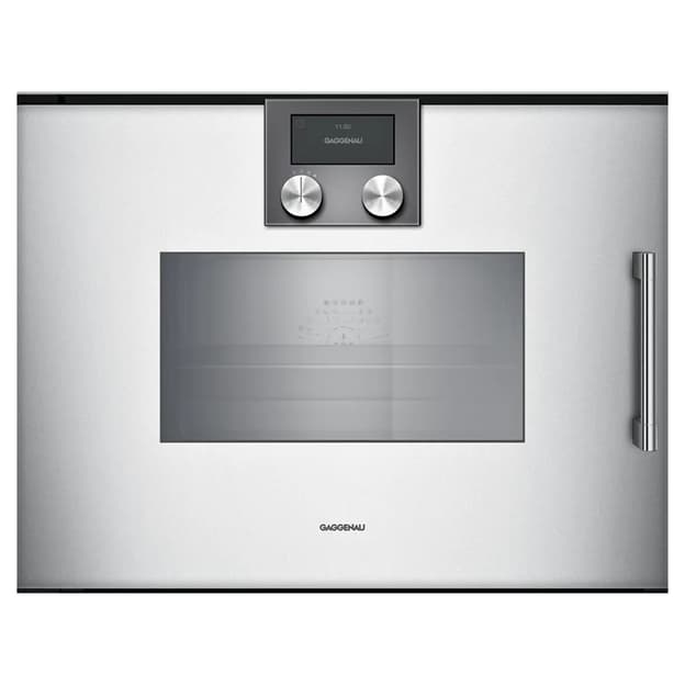 Компактный духовой шкаф-пароварка BSP271131 левый алюминий GAGGENAU Компактный духовой шкаф-пароварка BSP271131 левый алюминий GAGGENAU