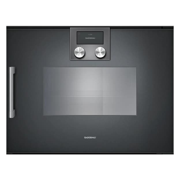Компактный паровой духовой шкаф BSP220101 правый антрацит GAGGENAU Компактный паровой духовой шкаф BSP220101 правый антрацит GAGGENAU