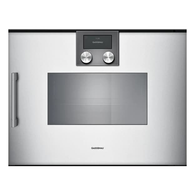 Компактный паровой духовой шкаф BSP220131 правый алюминий GAGGENAU Компактный паровой духовой шкаф BSP220131 правый алюминий GAGGENAU