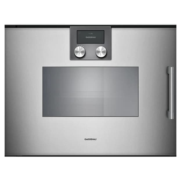 Компактный паровой духовой шкаф BSP221111 левая нержавеющая сталь GAGGENAU