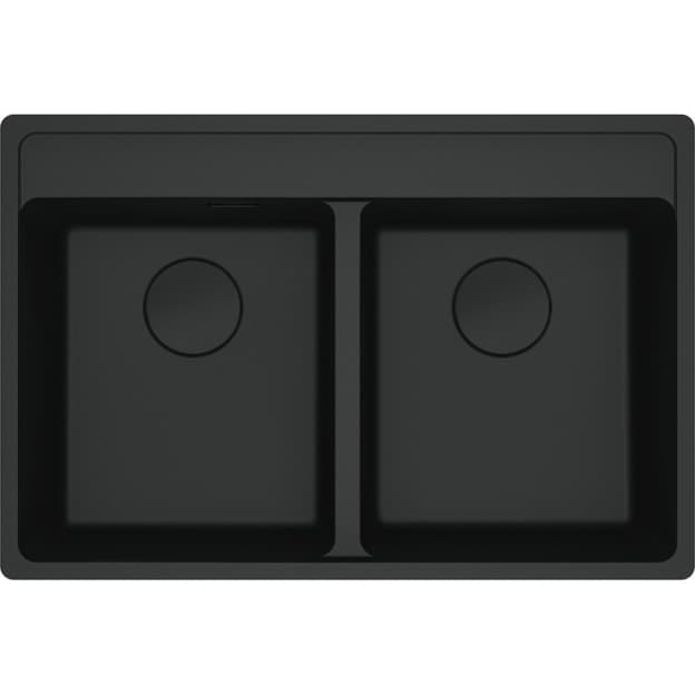 Мойка с сифоном гранит MRG 620 TL Black Edition черный матовый Franke (114.0720.010)