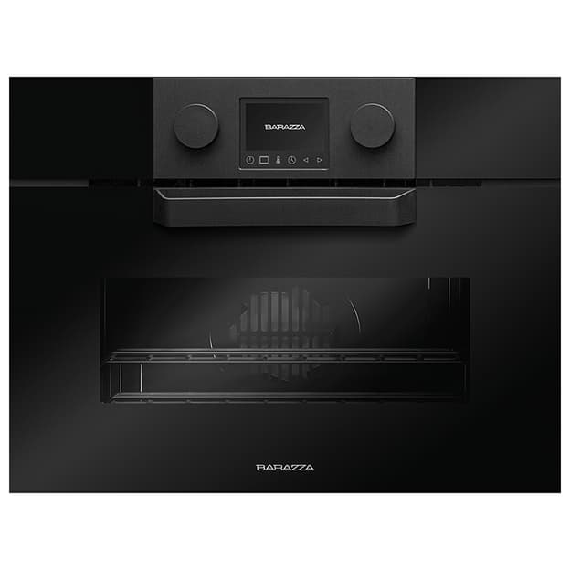 Компактный духовой шкаф ICON GLASS с паром 45см 1FEVGVC черный Barazza Компактный духовой шкаф ICON GLASS с паром 45см 1FEVGVC черный Barazza