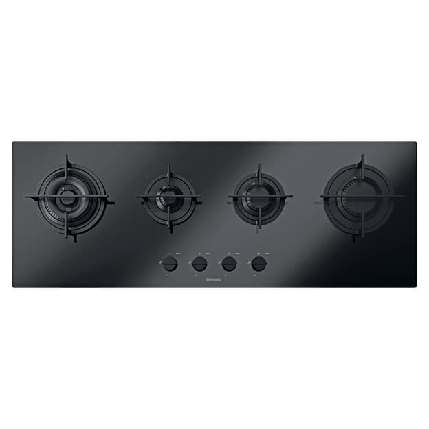 Газовая варочная поверхность MOOD 110см 1PMD104N черное стекло Barazza Газовая варочная поверхность MOOD 110см 1PMD104N черное стекло Barazza