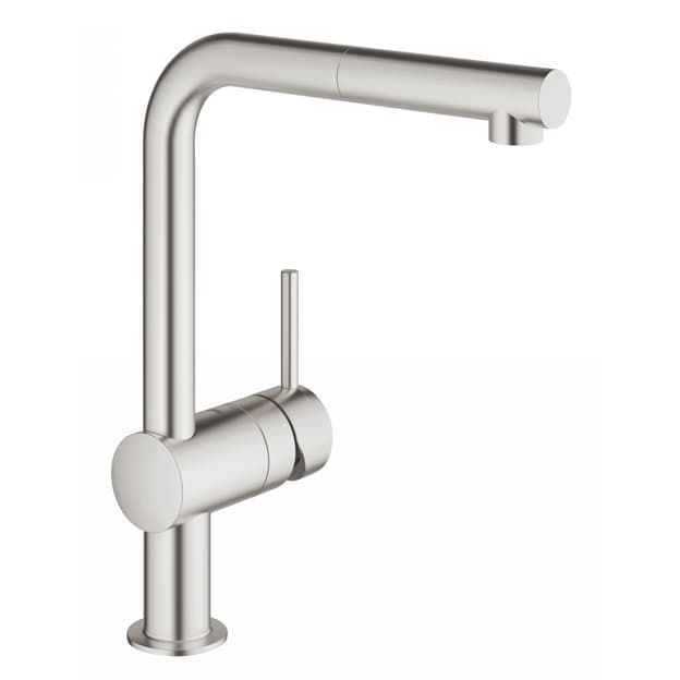 Змішувач Vento, супер сталь Grohe (30436DC0) Змішувач Vento, супер сталь Grohe (30436DC0)