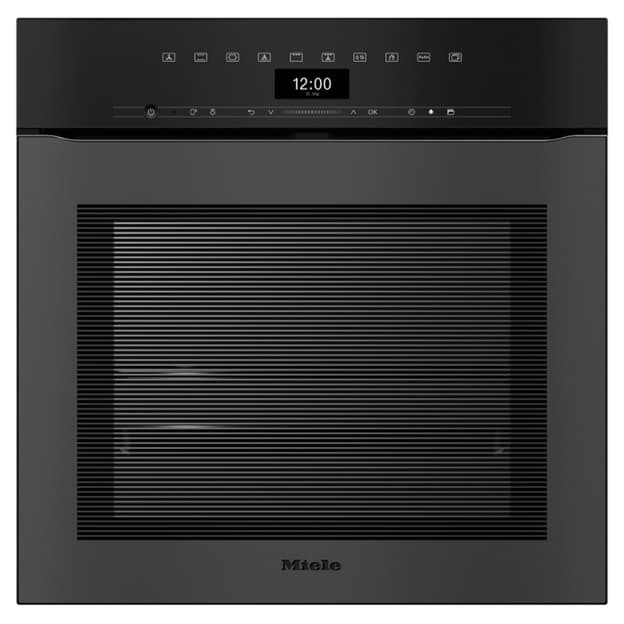 Встроенный духовой шкаф 60 см H 7464 BPX черный матовый обсидиан Miele