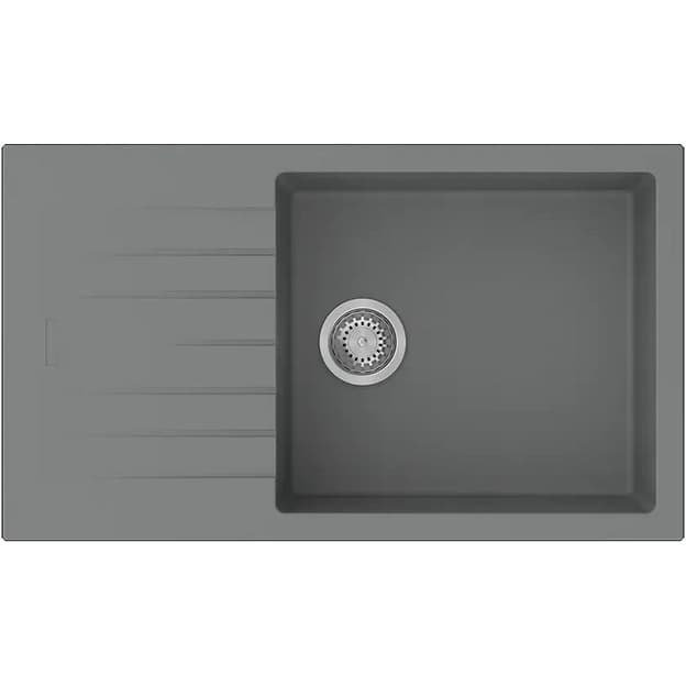 Мийка граніт Classic 86x50 XL Grey Metallic (New) Fabiano