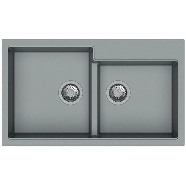 Мийка граніт Navio 86x50x20 Grey Metallic Fabiano Мийка граніт Navio 86x50x20 Grey Metallic Fabiano