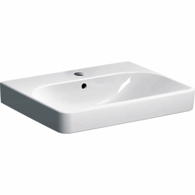 Умывальник подвесной Smyle Square 60х48 см, белый Geberit {500.229.01.1)