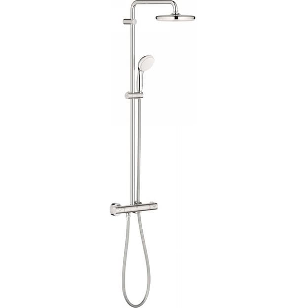 Душова система BauClassic 210 з термостатом, хром Grohe (26699000) Душова система BauClassic 210 з термостатом, хром Grohe (26699000)
