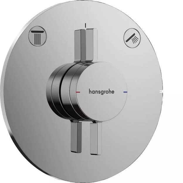 Змішувач прихованого монтажу DuoTurn S на 2 функції Chrome Hansgrohe (75418000) Змішувач прихованого монтажу DuoTurn S на 2 функції Chrome Hansgrohe (75418000)