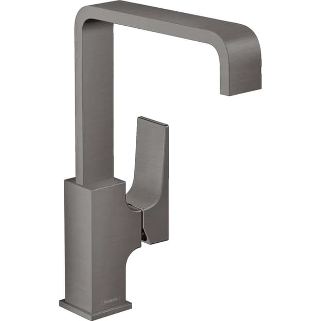 Змішувач для умивальника Metropol 230 із зливним клапаном Push-Open Black Chrome Hansgrohe (32511340)