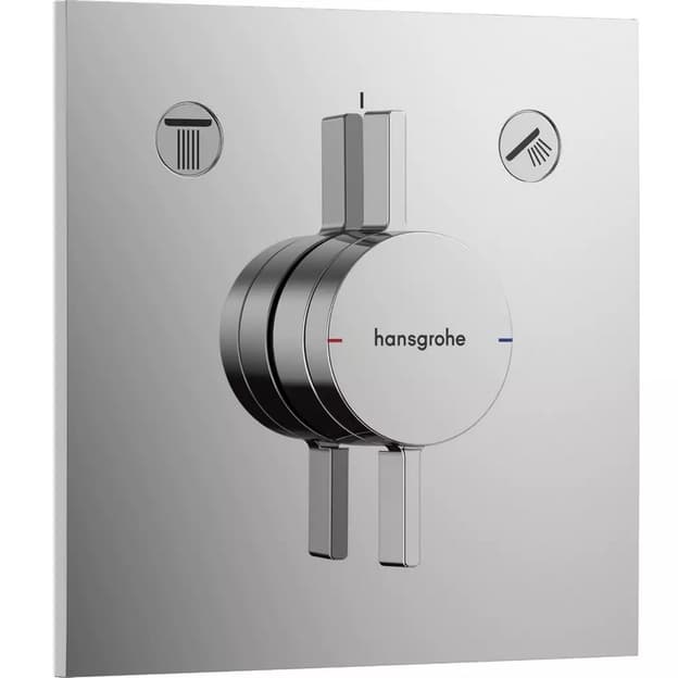Змішувач прихованого монтажу DuoTurn E на 2 функції Chrome Hansgrohe (75417000) Змішувач прихованого монтажу DuoTurn E на 2 функції Chrome Hansgrohe (75417000)