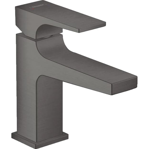 Смеситель для умывальника Metropol 100 с донным клапаном push-open Black Chrome Hansgrohe (32500340)