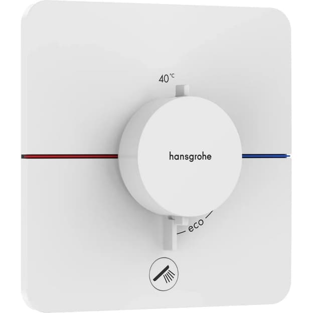 Термостат ShowerSelect Comfort Q HighFlow на 1 функцию Matt White Hansgrohe (15589700)
