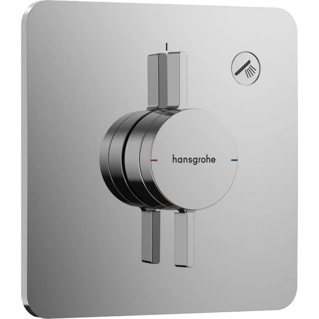 Змішувач прихованого монтажу DuoTurn Q на 1 функцію Chrome Hansgrohe (75614000) Змішувач прихованого монтажу DuoTurn Q на 1 функцію Chrome Hansgrohe (75614000)
