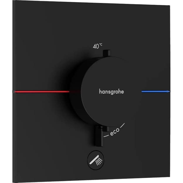 Термостат ShowerSelect Comfort E HighFlow на 1 функцию Matt Black Hansgrohe (15575670)