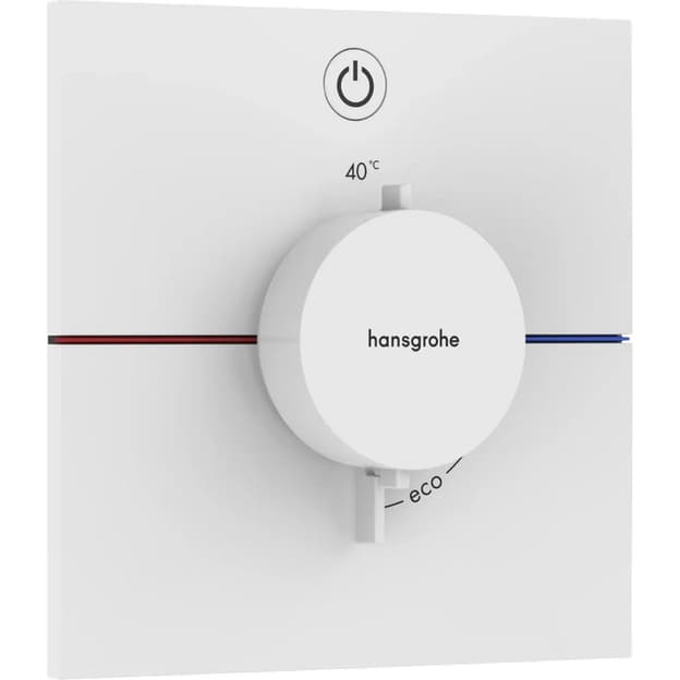 Термостат скрытого монтажа ShowerSelect Comfort E на 1 функцию Matt White Hansgrohe (15571700)