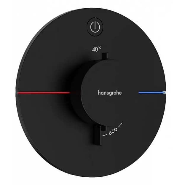 Термостат скрытого монтажа ShowerSelect Comfort S на 1 функцию Matt Black Hansgrohe (15553670)