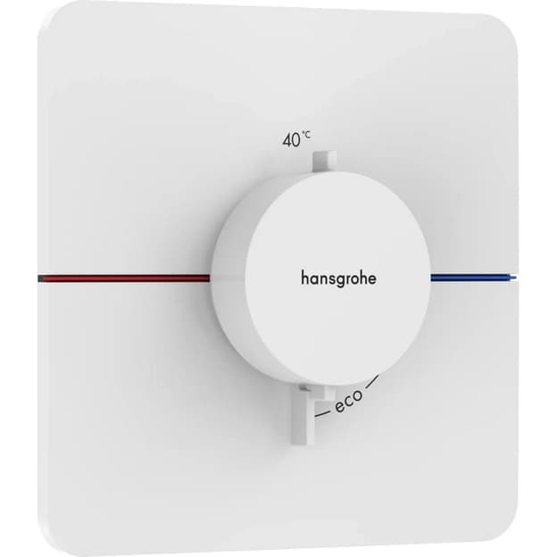 Термостат скрытого монтажа ShowerSelect Comfort Q на 1 потребитель Matt White Hansgrohe (15588700)