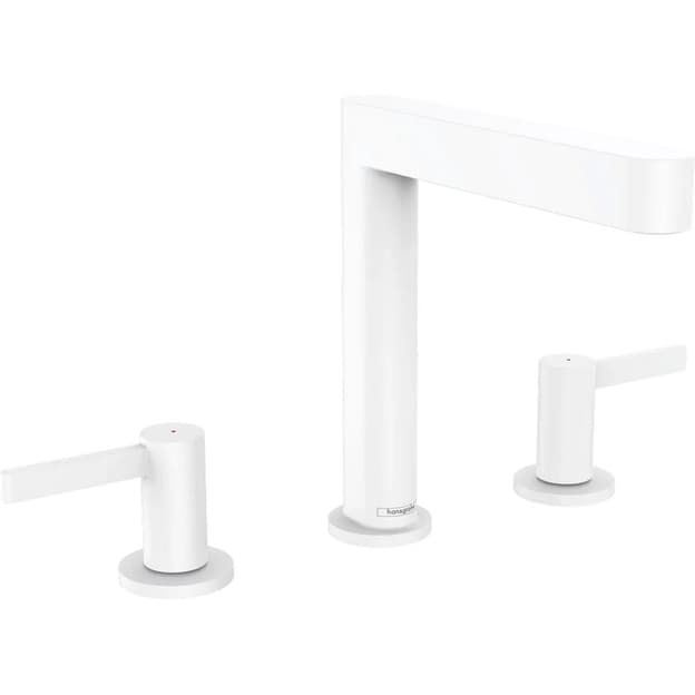 Змішувач для умивальника Finoris 160 на 3 отвори з донним клапаном Push-Open, Matt White Hansgrohe (76034700) Змішувач для умивальника Finoris 160 на 3 отвори з донним клапаном Push-Open, Matt White Hansgrohe (76034700)
