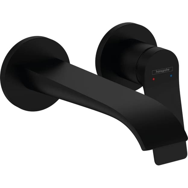 Смеситель для настенный умывальника Vivenis скрытого монтажа Matt Black Hansgrohe (75050670)