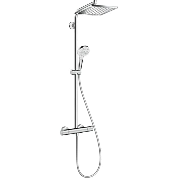 Душова система Crometta E Showerpipe EcoSmart 240 1jet з термостатом Chrome Hansgrohe (27281000) Душова система Crometta E Showerpipe EcoSmart 240 1jet з термостатом Chrome Hansgrohe (27281000)