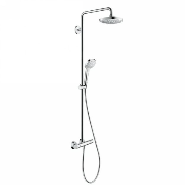 Душова система Croma Select E 180 2jet Showerpipe EcoSmart Chrome/White Hansgrohe (27257400) Душова система Croma Select E 180 2jet Showerpipe EcoSmart Chrome/White Hansgrohe (27257400)