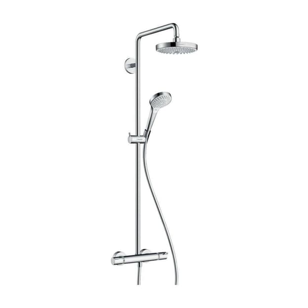 Душова система Croma Select S 180 2jet Showerpipe EcoSmart Chrome/White Hansgrohe (27254400) Душова система Croma Select S 180 2jet Showerpipe EcoSmart Chrome/White Hansgrohe (27254400)