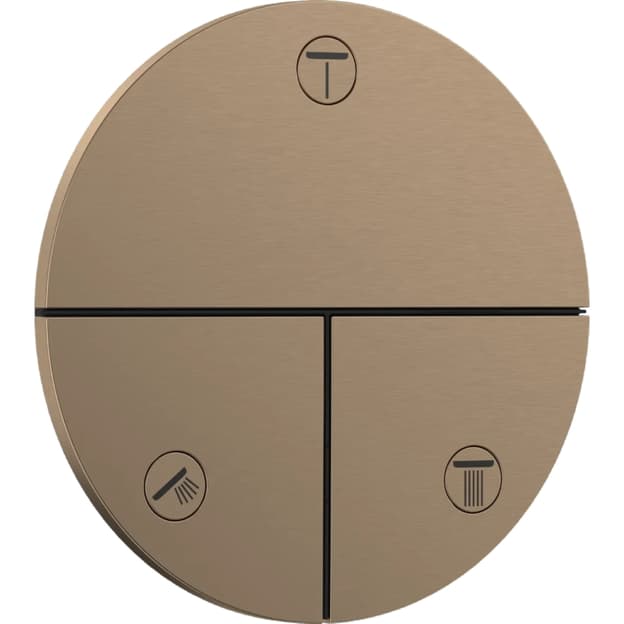 Перемикач Hansgrohe ShowerSelect Comfort S на 3 функції Brushed Bronze Hansgrohe (15558140) Перемикач Hansgrohe ShowerSelect Comfort S на 3 функції Brushed Bronze Hansgrohe (15558140)