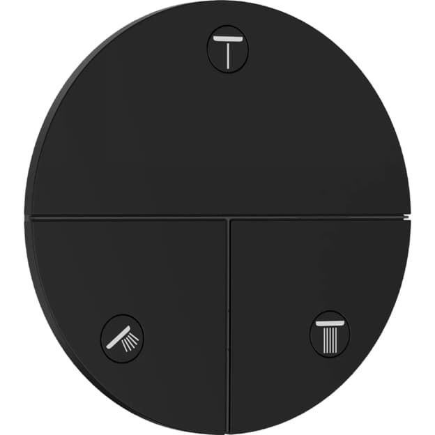 Перемикач Hansgrohe ShowerSelect Comfort S на 3 функції  Matt Black Hansgrohe (15558670)