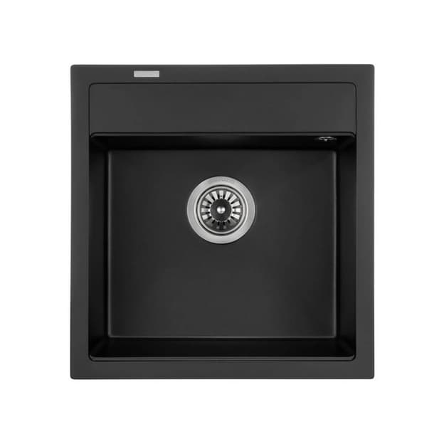 Мойка MERIDA black shine (496*480mm.) гранит GRANADO Мойка MERIDA black shine (496*480mm.) гранит GRANADO