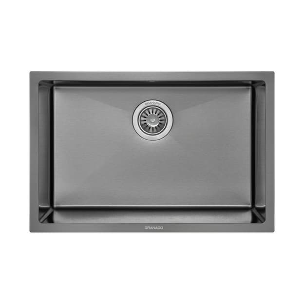 Мойка стальная Under top L STEEL S201 black (650*430*220mm) GRANADO Мойка стальная Under top L STEEL S201 black (650*430*220mm) GRANADO