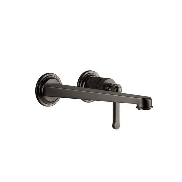 Змішувач для умивальника Venti 20, настінний, довгий вилив, Black Metal Brushed PVD (65088707) Gessi Змішувач для умивальника Venti 20, настінний, довгий вилив, Black Metal Brushed PVD (65088707) Gessi