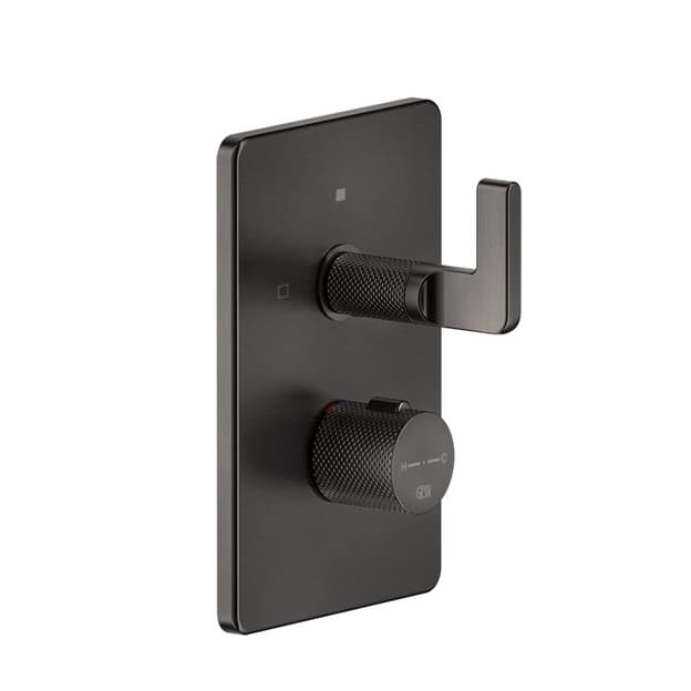 Термостат Inciso з 2 виходами, зовнішня частина Black Metal Brushed PVD (58134707) Gessi Термостат Inciso з 2 виходами, зовнішня частина Black Metal Brushed PVD (58134707) Gessi