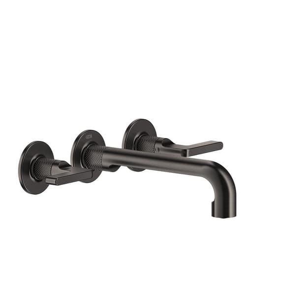 Змішувач для умивальника Inciso настінний середній 3 отвори Black Metal Brushed PVD (58090707) Gessi Змішувач для умивальника Inciso настінний середній 3 отвори Black Metal Brushed PVD (58090707) Gessi