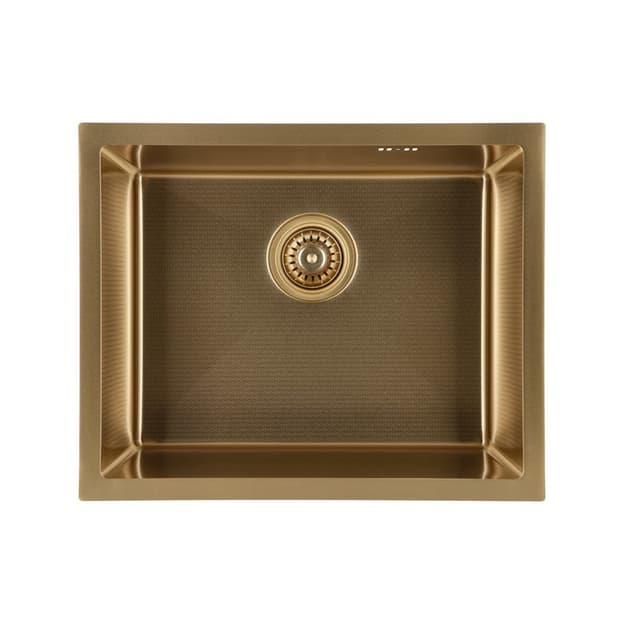 Мийка сталева Under top max STEEL S201 gold honeycomb (530*430*220mm) Granado