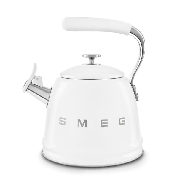Чайник зі свистком WKF01WH білий Smeg (50'S RETRO STYLE) Чайник зі свистком WKF01WH білий Smeg (50'S RETRO STYLE)