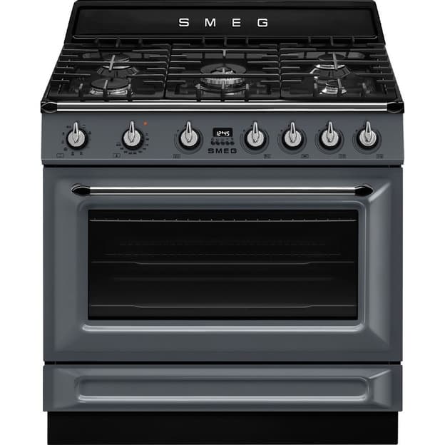 Варильний центр TR90GMGR 90 см сірий Smeg (VICTORIA) Варильний центр TR90GMGR 90 см сірий Smeg (VICTORIA)