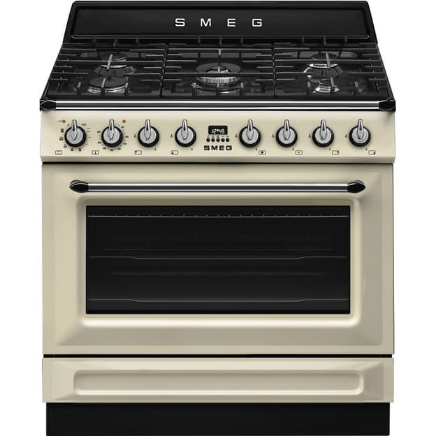 Варильний центр TR90GPP 90 см кремовий Smeg (VICTORIA)