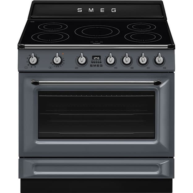 Варильний центр TR90IMGR 90 см сірий Smeg (VICTORIA)