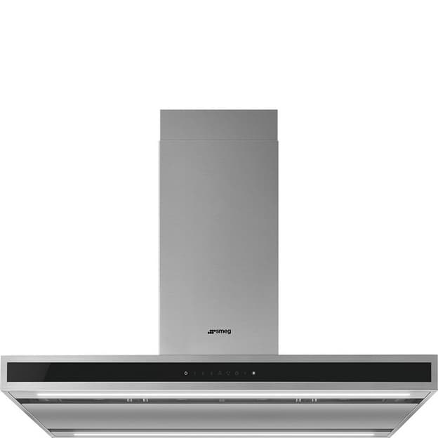 Витяжка острівна KLTI9L4X 90 см нержавіюча сталь Smeg (UNIVERSAL)