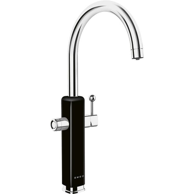 Змішувач MAF50BL з фільтром для води, чорний Smeg (50'S RETRO STYLE) Змішувач MAF50BL з фільтром для води, чорний Smeg (50'S RETRO STYLE)