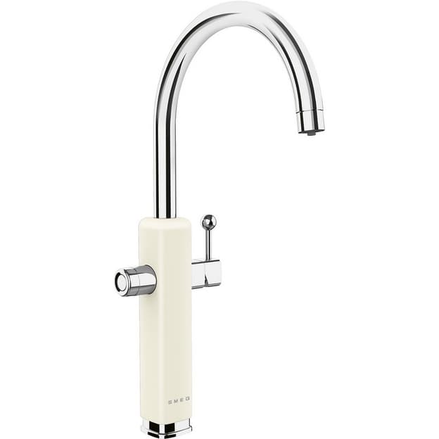 Змішувач MAF50CR з фільтром для води, кремовий Smeg (50'S RETRO STYLE) Змішувач MAF50CR з фільтром для води, кремовий Smeg (50'S RETRO STYLE)